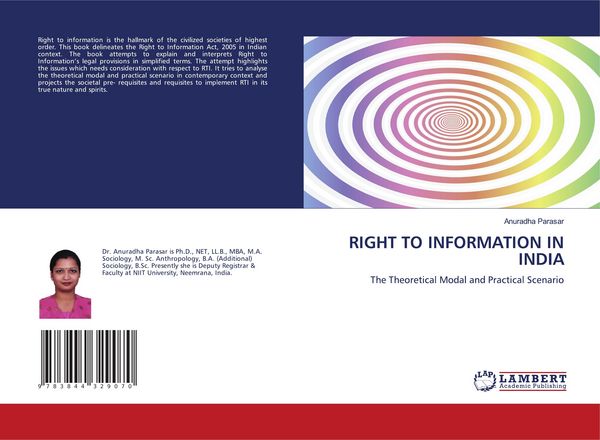 Produktbild: Right To Information in India