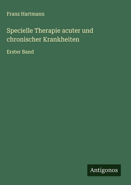 Produktbild: Specielle Therapie acuter und chronischer Krankheiten