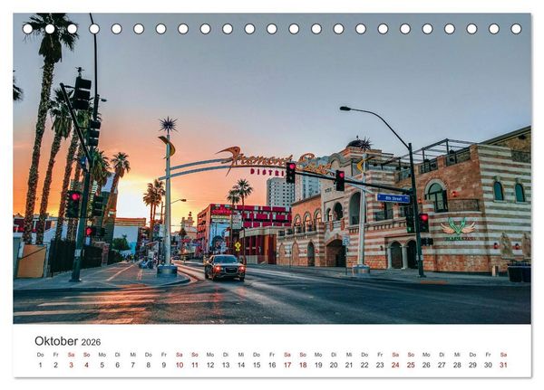 Produktbild: Las Vegas - Die Hauptstadt der Unterhaltung. (Tischkalender 2026 DIN A5 quer), CALVENDO Monatskalender