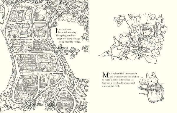 Produktbild: Brambly Hedge: Nature Colouring Book