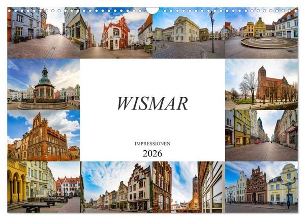Produktbild: Wismar Impressionen (Wandkalender 2026 DIN A3 quer), CALVENDO Monatskalender