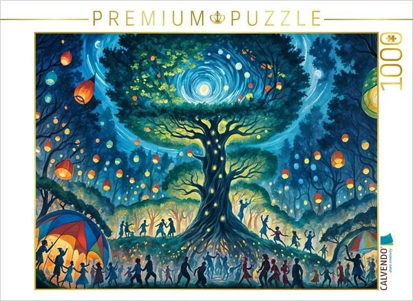 Produktbild: CALVENDO Puzzle Neujahrsfeier | 1000 Teile Lege-Gr&ouml;&szlig;e 64x48cm Foto-Puzzle f&uuml;r gl&uuml;ckliche Stunden
