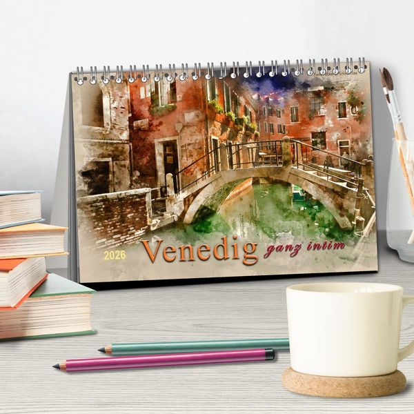 Produktbild: Venedig - ganz intim (Tischkalender 2026 DIN A5 quer), CALVENDO Monatskalender