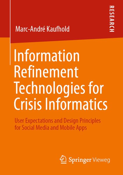 Produktbild: Information Refinement Technologies for Crisis Informatics