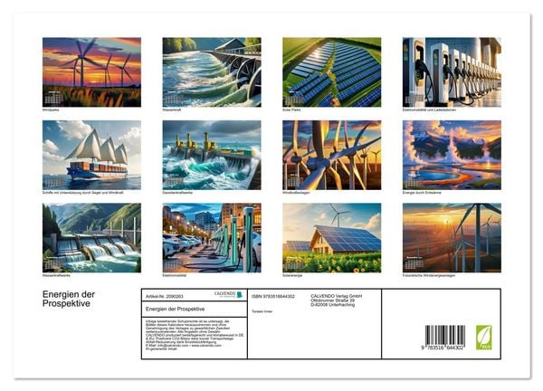 Produktbild: Energien der Prospektive (hochwertiger Premium Wandkalender 2026 DIN A2 quer), Kunstdruck in Hochglanz
