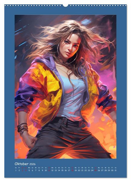 Produktbild: Urban Dancer. Streetstyle-Szene-Illustrationen (hochwertiger Premium Wandkalender 2026 DIN A2 hoch), Kunstdruck in Hochglanz