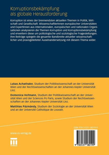 Produktbild: Korruptionsbek&auml;mpfung als globale Herausforderung