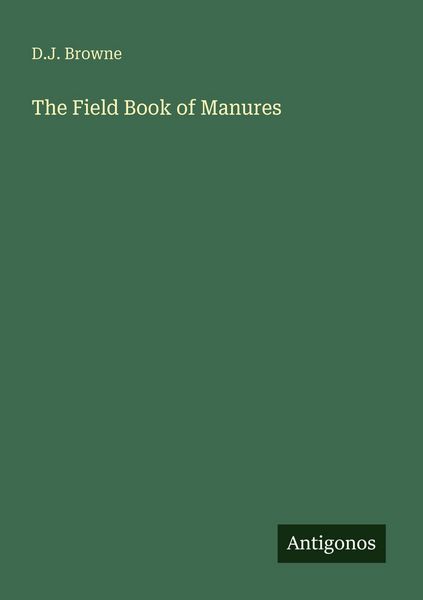 Produktbild: The Field Book of Manures