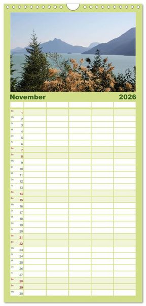 Produktbild: Familienplaner 2026 - Kanada mit 5 Spalten (Wandkalender, 21 x 45 cm) CALVENDO