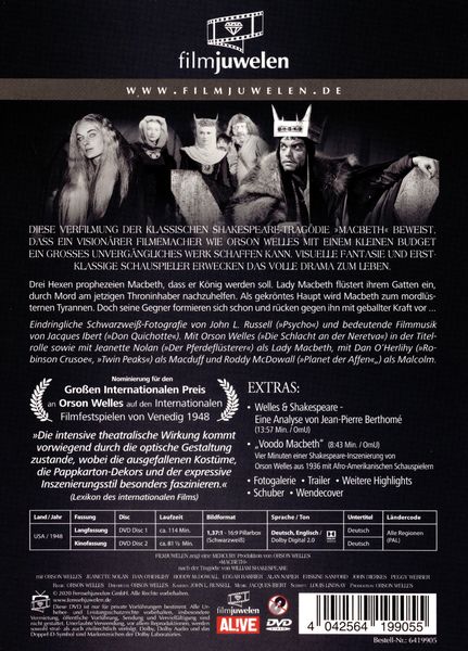 Produktbild: Macbeth (Filmjuwelen) [2 DVDs]