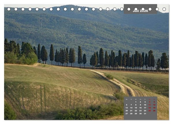 Produktbild: Toskana - eine der sch&ouml;nsten Regionen Italiens (Tischkalender 2026 DIN A5 quer), CALVENDO Monatskalender