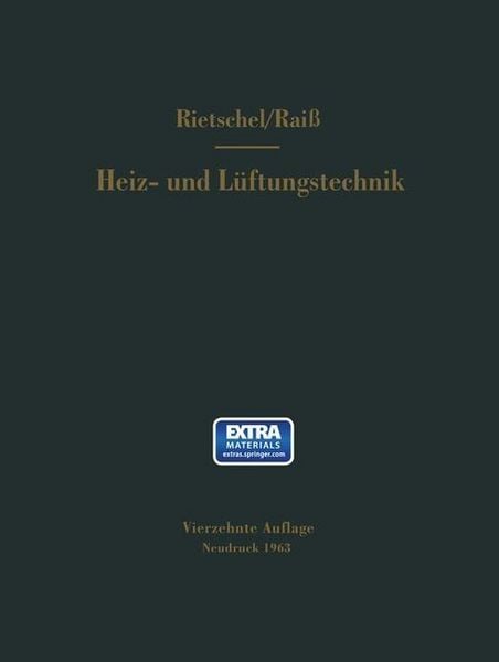 Produktbild: H. Rietschels Lehrbuch der Heiz- und L&uuml;ftungstechnik