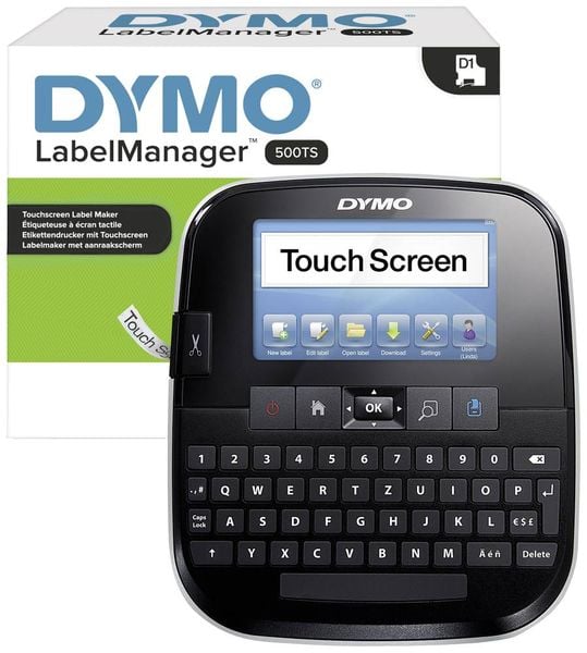 DYMO LabelManager 500TS Beschriftungsgerät Geeignet für Schriftband: D1 6 mm, 9 mm, 12 mm, 19 mm, 24 mm