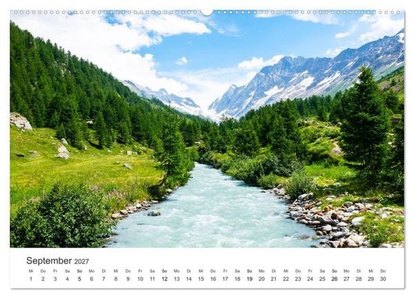 Produktbild: Schweiz - die Bergidylle (hochwertiger Premium Wandkalender 2027 DIN A2 quer), Kunstdruck in Hochglanz