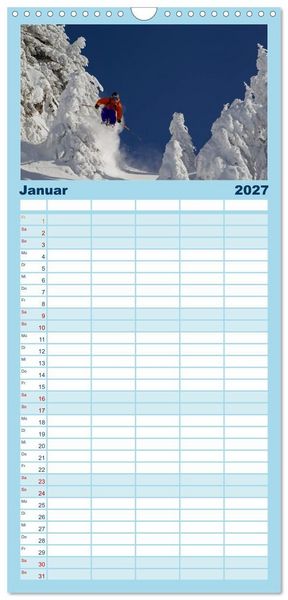 Produktbild: Familienplaner 2027 - Faskination mit 5 Spalten (Wandkalender, 21 x 45 cm) CALVENDO