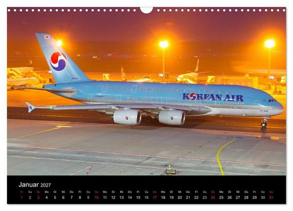 Produktbild: Flugzeuge bei Nacht (Wandkalender 2027 DIN A3 quer), CALVENDO Monatskalender
