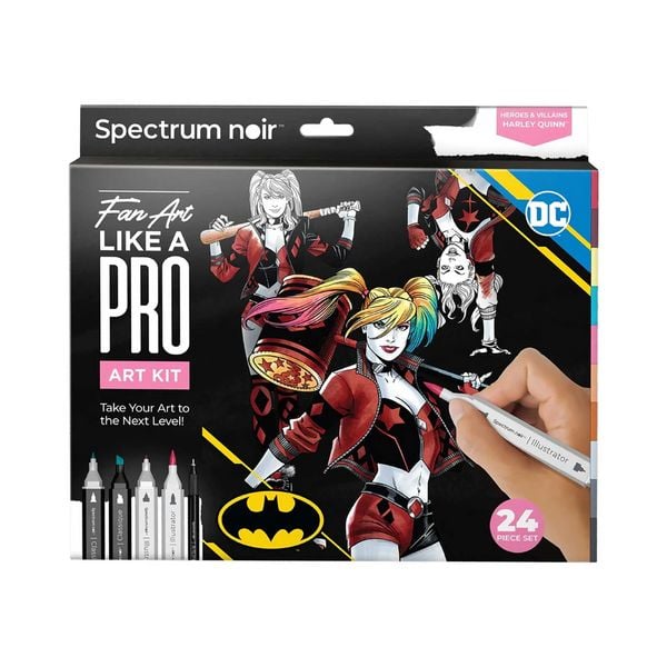 Produktbild: Spektrum Noir/Fan Art DIY Sets Zeichnen Kreativ Set Illustration, sortierte Farben, Harley Quinn, 1 Packung