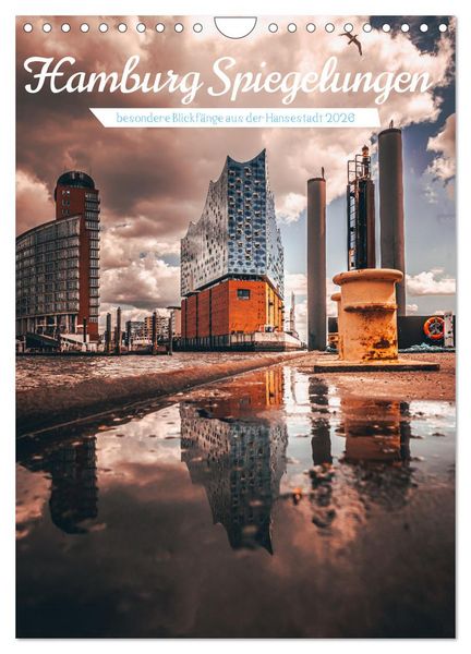 Produktbild: Hamburg Spiegelungen 2026 (Wandkalender 2026 DIN A4 hoch), CALVENDO Monatskalender