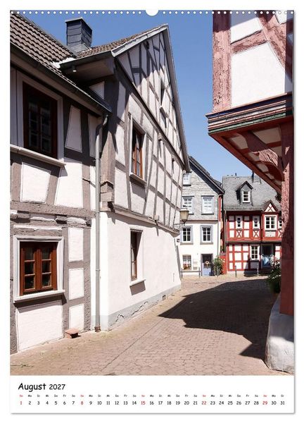 Produktbild: Idstein &ndash; eine Fachwerkidylle (Wandkalender 2027 DIN A2 hoch), CALVENDO Monatskalender