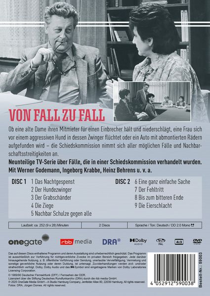 Produktbild: Von Fall zu Fall (DDR TV-Archiv) [2 DVDs]
