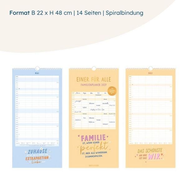 Produktbild: Familienplaner 2027 Einer f&uuml;r alle