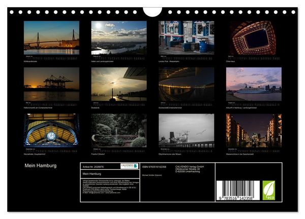 Produktbild: Mein Hamburg (Wandkalender 2026 DIN A4 quer), CALVENDO Monatskalender