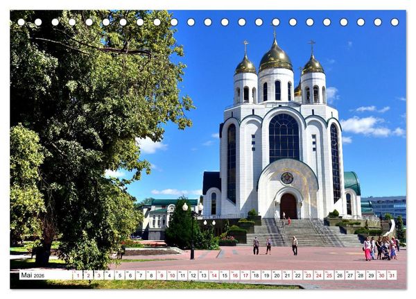 Produktbild: K&Ouml;NIGSBERG HEUTE - Bilder aus Kaliningrad (Tischkalender 2026 DIN A5 quer), CALVENDO Monatskalender