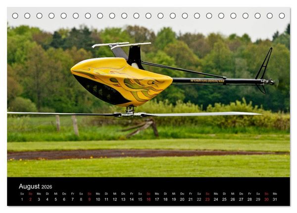 Produktbild: Modellhubschrauber (Tischkalender 2026 DIN A5 quer), CALVENDO Monatskalender