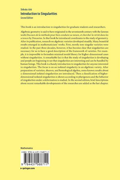 Produktbild: Introduction to Singularities