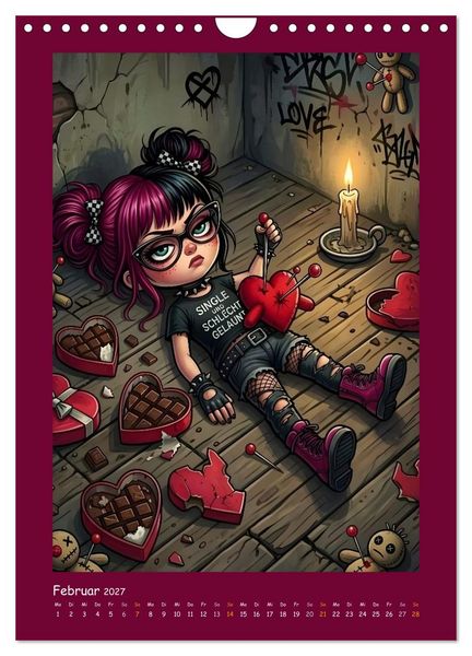 Produktbild: Fabulous Dolls - Gothic-G&ouml;res Abenteuer (Wandkalender 2027 DIN A4 hoch), CALVENDO Monatskalender
