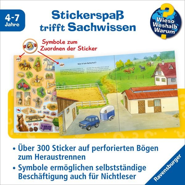 Produktbild: Wieso? Weshalb? Warum? Stickerheft - Pferde