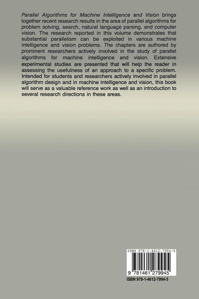 Produktbild: Parallel Algorithms for Machine Intelligence and Vision