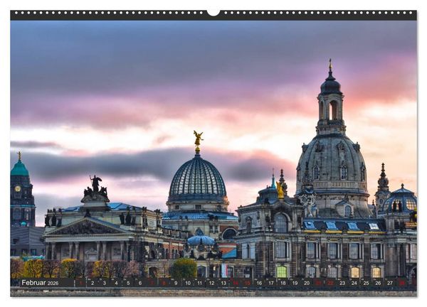 Produktbild: Dresden - Die Frauenkirche (hochwertiger Premium Wandkalender 2026 DIN A2 quer), Kunstdruck in Hochglanz
