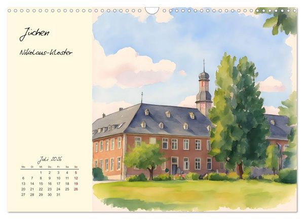 Produktbild: Historische Bauwerke im Rhein-Kreis Neuss (Wandkalender 2026 DIN A3 quer), CALVENDO Monatskalender