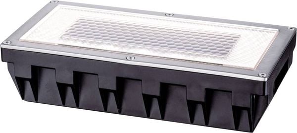 Paulmann 93775 Box Solar-Einbauleuchte 0.6W Warmweiß Edelstahl, Klar