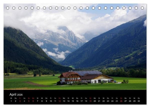 Produktbild: S&uuml;dtirol 2026 (Tischkalender 2026 DIN A5 quer), CALVENDO Monatskalender