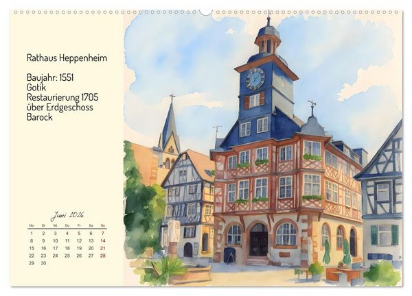 Produktbild: Prunkvolle deutsche Rath&auml;user (Wandkalender 2026 DIN A2 quer), CALVENDO Monatskalender