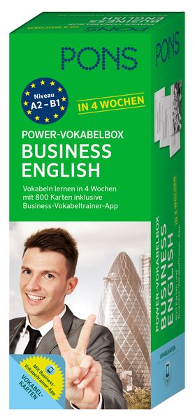 Produktbild: PONS Power-Vokabelbox Business English in 4 Wochen