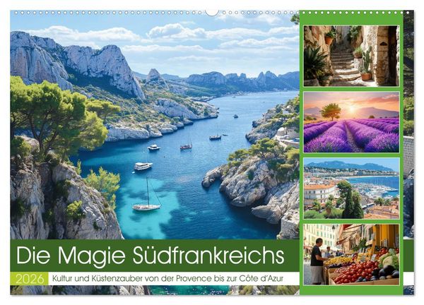 Produktbild: Die Magie S&uuml;dfrankreichs (Wandkalender 2026 DIN A2 quer), CALVENDO Monatskalender