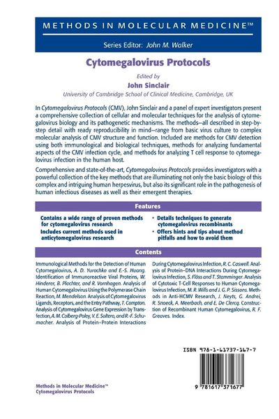 Produktbild: Cytomegalovirus Protocols