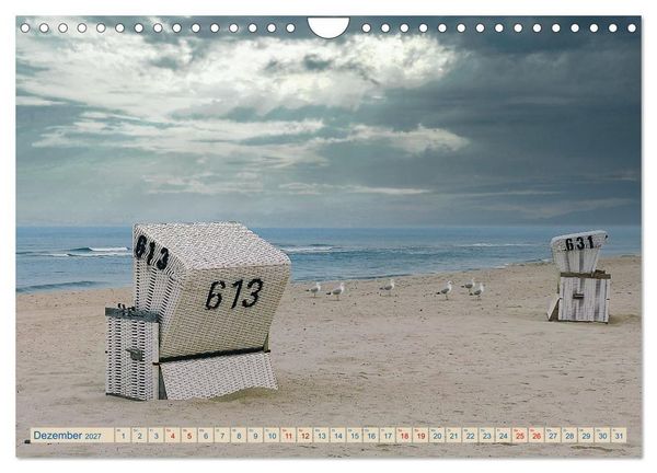 Produktbild: Strand-Einsamkeit. Ein Sylter Winter (Wandkalender 2027 DIN A4 quer), CALVENDO Monatskalender