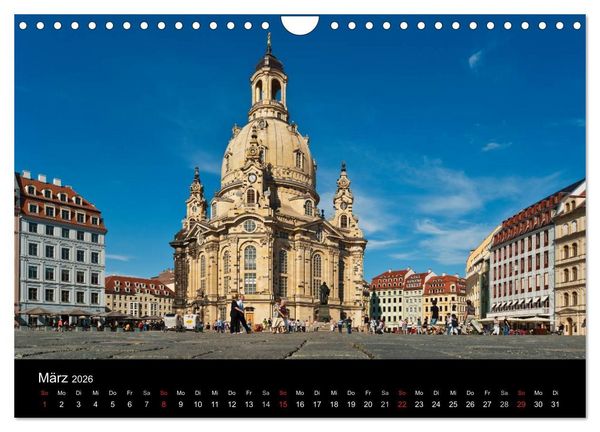 Produktbild: Dresden, das Florenz an der Elbe (Wandkalender 2026 DIN A4 quer), CALVENDO Monatskalender