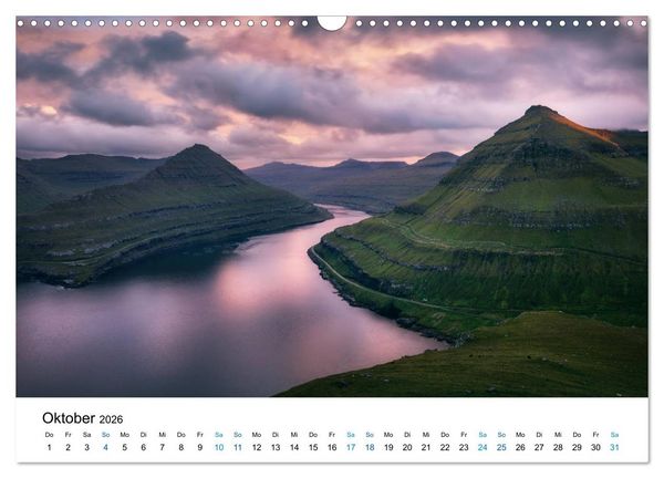 Produktbild: F&auml;r&ouml;er - Archipel im Nordmeer (Wandkalender 2026 DIN A3 quer), CALVENDO Monatskalender