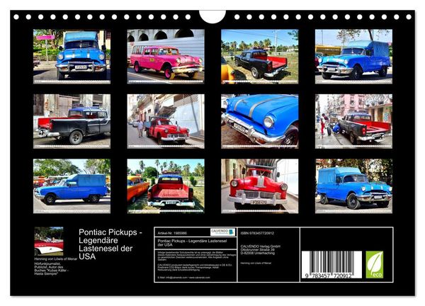 Produktbild: Pontiac Pickups - Legend&auml;re Lastenesel der USA (Wandkalender 2026 DIN A4 quer), CALVENDO Monatskalender