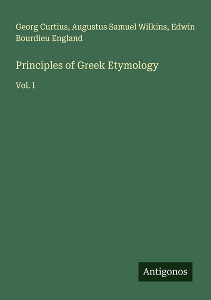 Produktbild: Principles of Greek Etymology