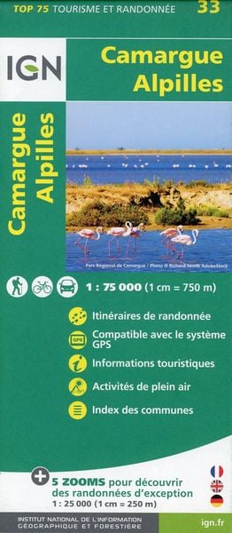 Camargue Alpilles 1:75 000, Karte von Collectif Ign, IGN Frankreich, 9782758549758