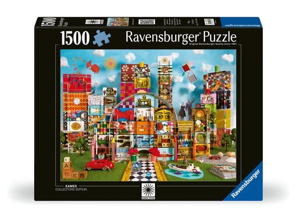 Ravensburger 12000434 - Eames House of Cards Fantasy, Puzzle, 1500 Teile