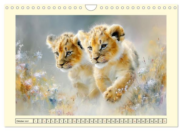 Produktbild: L&ouml;wenkinder. Afrikas kleine K&ouml;nige (Wandkalender 2027 DIN A4 quer), CALVENDO Monatskalender