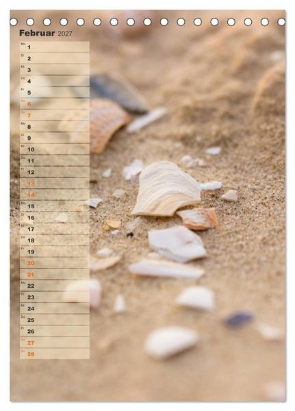 Produktbild: Zwischen D&uuml;nen und Watt / Geburtstagskalender (Tischkalender 2027 DIN A5 hoch), CALVENDO Monatskalender