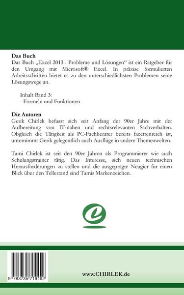 Produktbild: Excel 2013. Probleme und L&ouml;sungen. Band 3
